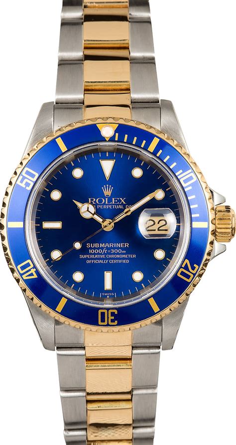 rolex submariner 2 tone blue|rolex submariner blue two tone.